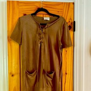 Suede dress